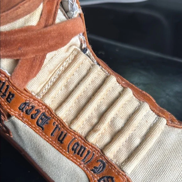 L.A.M.B. Tan and Brown Lace Up Boots - Picture 12 of 15